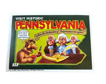 Alf Pennsylvania (1987) Sticker #38