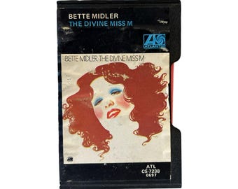 Bette Midler 1972 Cassette Black Case, Pink Cassette the Divine Miss M