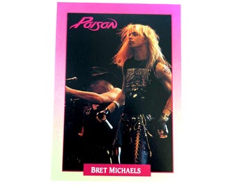 Bret Michaels 1991 Trading Card #200, Poison, Rock of Love