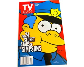 Chief Clancy Wiggum The Simpsons Collector's Cover TV Guide (2000)