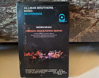 Allman Brothers Band Cassette 1973 Beginnings Black Case
