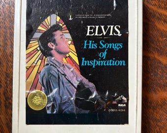 Elvis 8 Track Tape 1977 His Songs of Inspiration- Sold AS IS