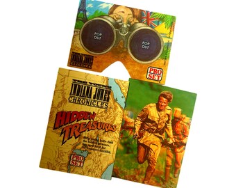 Young Indiana Jones Three Trading Cards (1992)
