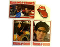 Rolling Stones Three Trading Cards & Tattoo
