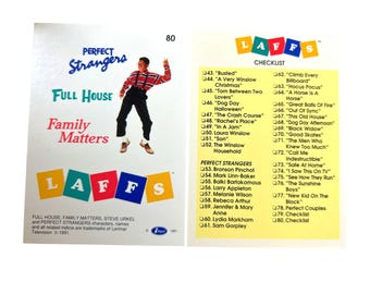 Full House #80 Checklist Trading Card (1991) Family Matters, Perfect Strangers, LAFFS