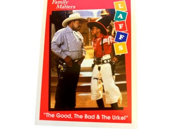 Family Matters #42 Trading Card (1991) The Good The Bad & The Urkel