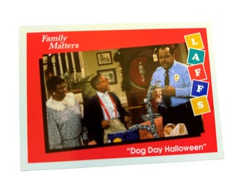 Family Matters #46 Trading Card (1991) Dog Day Halloween