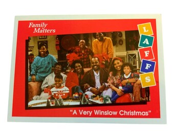 Family Matters #44 Trading Card (1991) A Very Winslow Christmas