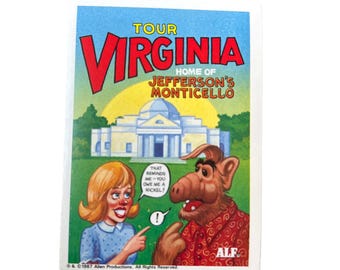 Alf Virginia (1987) Sticker #46