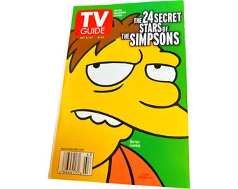 Barney Gumble The Simpsons Collector's Cover TV Guide (2000)