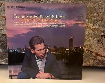 Chet Atkins 1966 LP Vinyl Record From Nashville with Love