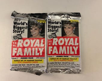 Royal Family (2 Packs) 1993 Trading Cards