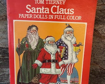 Santa Claus 1983 Paper Dolls Book by Tom Tierney