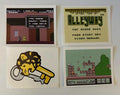 Nintendo 1992 Four Stickers Merlin Stickers, Vintage