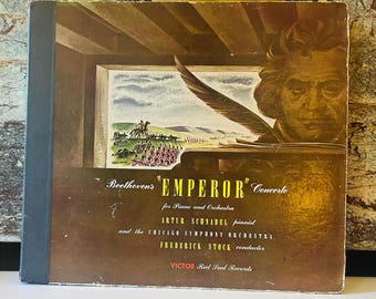 Beethoven Emperor Concerto LP Box Set - 3 Vinyls (Missing 2) AS IS
