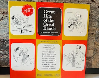 Great Hits of the Great Bands 1969 vinyl LP 12 All Time- Favorites Album