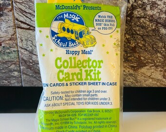 Magic School Bus 1994 Toy Collector Card Kit New in Bag