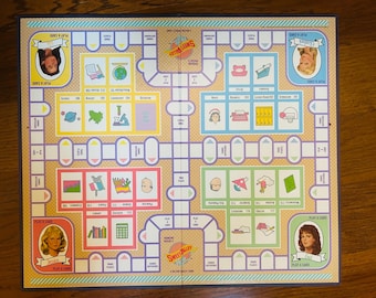 Sweet Valley High 1988 Game Board Display 19 by 22 inches