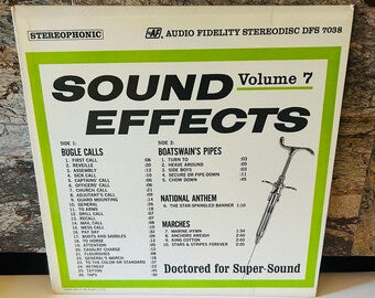 Sound Effects 1964 LP Vinyl Volume 7 Album