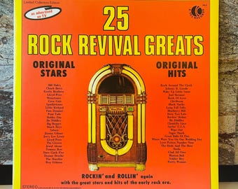25 Rock Revival Greats 1972 LP Vinyl Album
