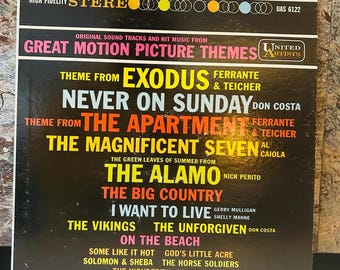 Great Motion Picture Themes 1960 LP Vinyl Record Album