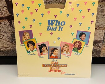 Babysitters Club 1992 Display Game Spinner 8 by 8 inches, Blue Who Style