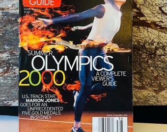 Summer Olympics TV Guide (2000) Marion Jones Cover