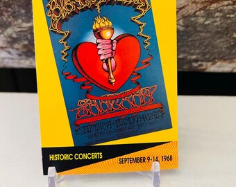 Big Brother and the Holding Company 1991 Trading Card #254 Historic Concerts Fillmore West