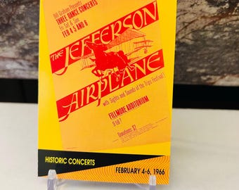 Jefferson Airplane 1991 Trading Card #208 Historic Concerts Fillmore Auditorium