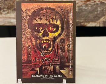Seasons in the Abyss 1991 Rock Sticker, Larry Carroll