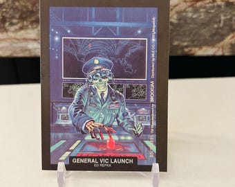 Ed Repka General Vic Launch 1991 Rock Sticker,