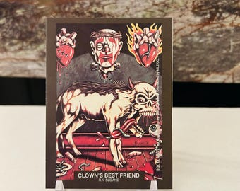 R.K. Sloane Clown's Best Friend 1991 Rock Sticker