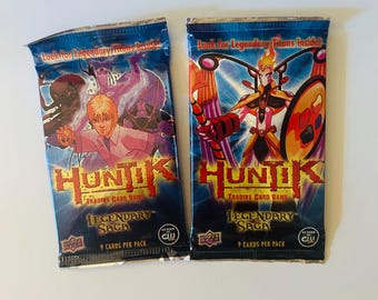 Two Packs Vintage Upper Deck - Huntik - Legendary Saga - Trading Cards