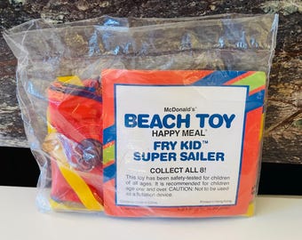 Fry Kid Inflatable Toy Super Sailer 1989 Beach Toy