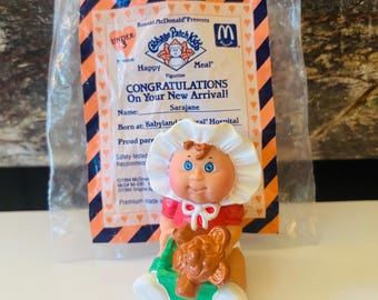 Sarajane Cabbage Patch 1994 Toy Doll, Happy Meal Toy, Cake topper, Party favor, keepsake