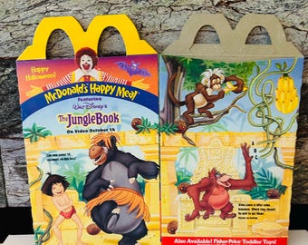 Jungle Book Happy Meal 1997 Box, Party Favor Box