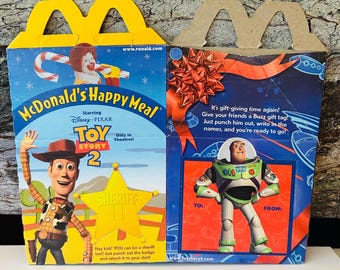 Toy Story 2 Happy Meal 1999 Box, Party Favor Box
