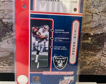 Tim Brown Oakland Raiders Mini Player Standee