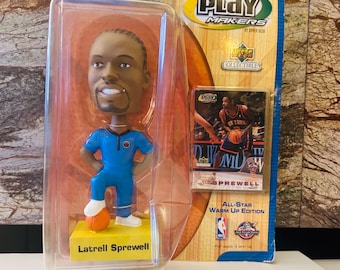 Latrell Sprewell Bobblehead & Card 2001