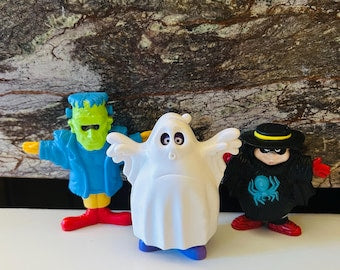 Three McDonald's Halloween 1996 Collectible Figures