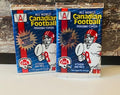 Canadian Football Two Sealed Packs from 1991