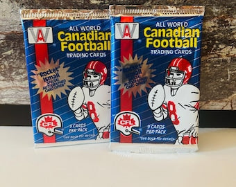 Canadian Football Two Sealed Packs from 1991