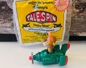 Talespin Happy Meal Toy Figure Wildcat's Flying Machine