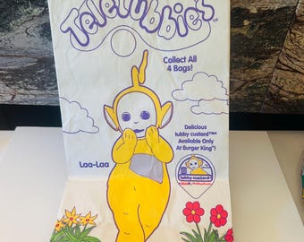 Teletubbies 1999 Laa-Laa Happy Meal Bag