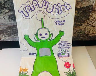 Teletubbies 1999 Dipsy Happy Meal Bag