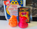 Crazy Bones 2000 Toy Figure Cool Dude and Haggy with Sticker Card