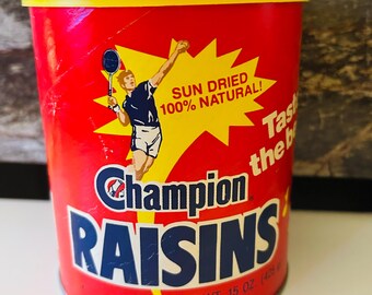 California Raisins 1988 used Metal Tin