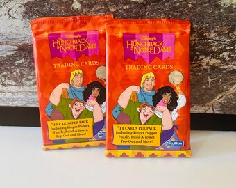 Two Hunchback of Notre Dame Trading Card Packs (1997)