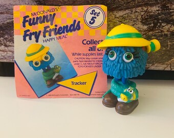 Furry Fry Friends Tracker 1989 Toy Figure