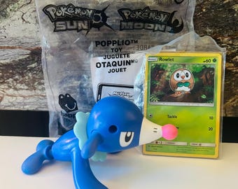 Pokemon Popplio Toy with Card Happy Meal Toy